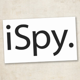 Sticker Rectangulaire I Spy (iSpy)