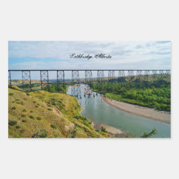 Sticker Rectangulaire Icône ferroviaire Lethbridge