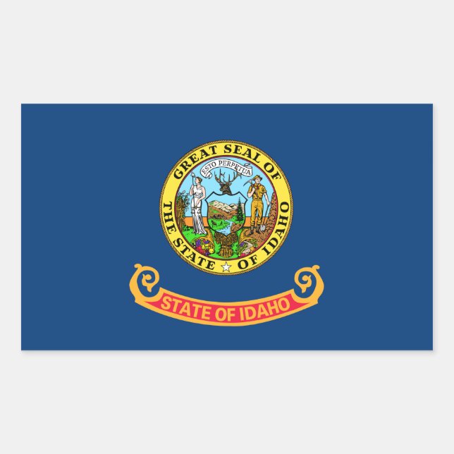 Sticker Rectangulaire Idaho State Flag (Devant)