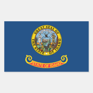 Sticker Rectangulaire Idaho State Flag