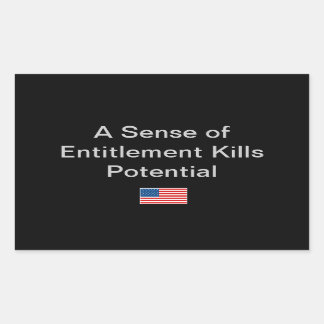 Sticker Rectangulaire Idée simple pour la saison politique