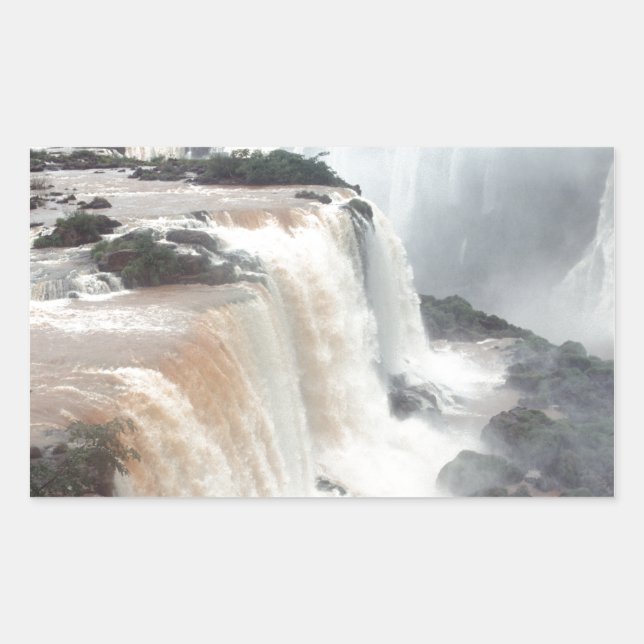 Sticker Rectangulaire iguazu tombe au Brésil (Devant)