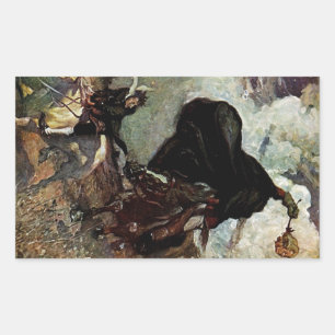 Sticker Rectangulaire Il A Vu La Montée Du Gobelin