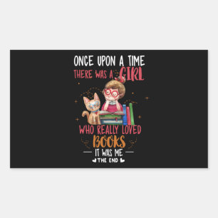 Sticker Rectangulaire Il Était Une Fois Une Fille Qui Livrait Vraiment