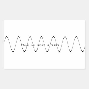 Sticker Rectangulaire Il ne s'agit que d'un test