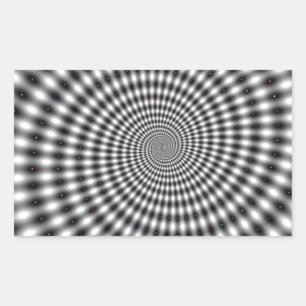 Sticker Rectangulaire Illusion optique