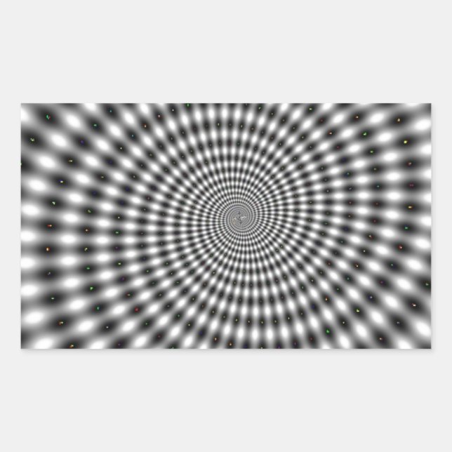 Sticker Rectangulaire Illusion optique (Devant)