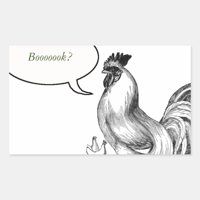 Sticker Rectangulaire Illustration du tableau vintage (Devant)