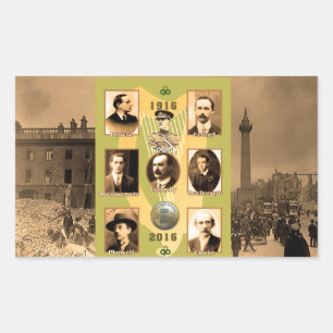 Sticker Rectangulaire Image de Héros irlandais pour Rectangle-Stickers-G