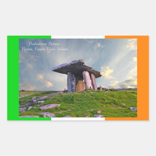 Sticker Rectangulaire Image irlandaise pour Rectangle-Stickers-Glossy (Devant)