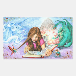 Sticker Rectangulaire Imagination