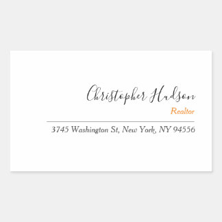 Sticker Rectangulaire Immobilier simple professionnel