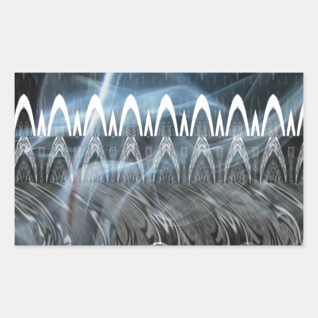 Sticker Rectangulaire Impression artistique Abstraite remarquable (Devant)