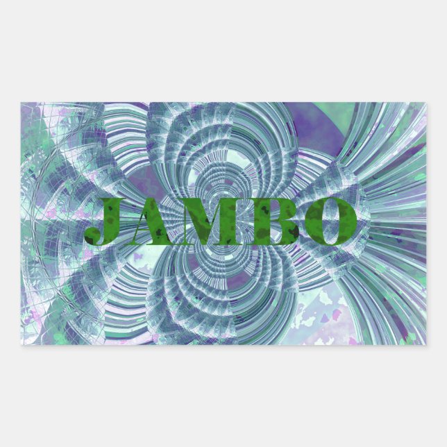 Sticker Rectangulaire Impression d'art Aurora Matata (Devant)