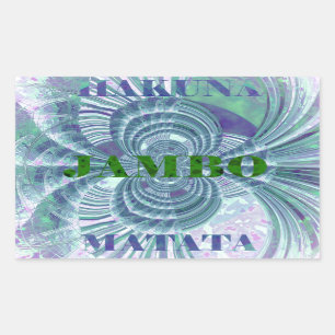 Sticker Rectangulaire Impression d'art Aurora Matata