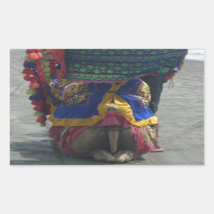 Sticker Rectangulaire Imprimé/graphique en forme de chameau