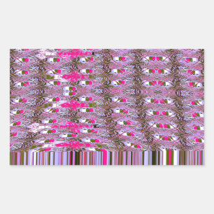 Sticker Rectangulaire Imprimer l'art Motif Abstrait dense et complexe