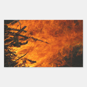 Sticker Rectangulaire Incendie