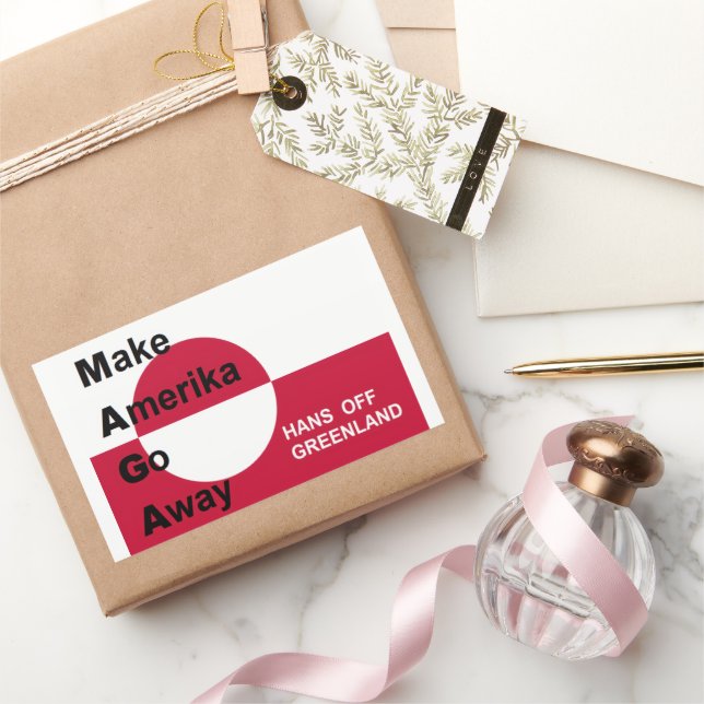 Sticker Rectangulaire Independant Greenland (Cadeaux)