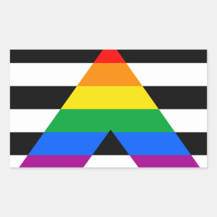 Sticker Rectangulaire Indicateur Ally Pride