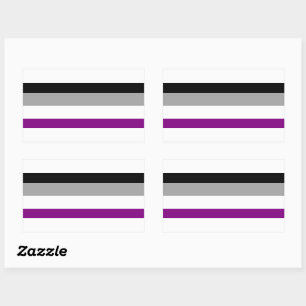 Sticker Rectangulaire Indicateur de fierté sexuelle