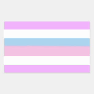 Sticker Rectangulaire Indicateur de la fierté intersexuelle