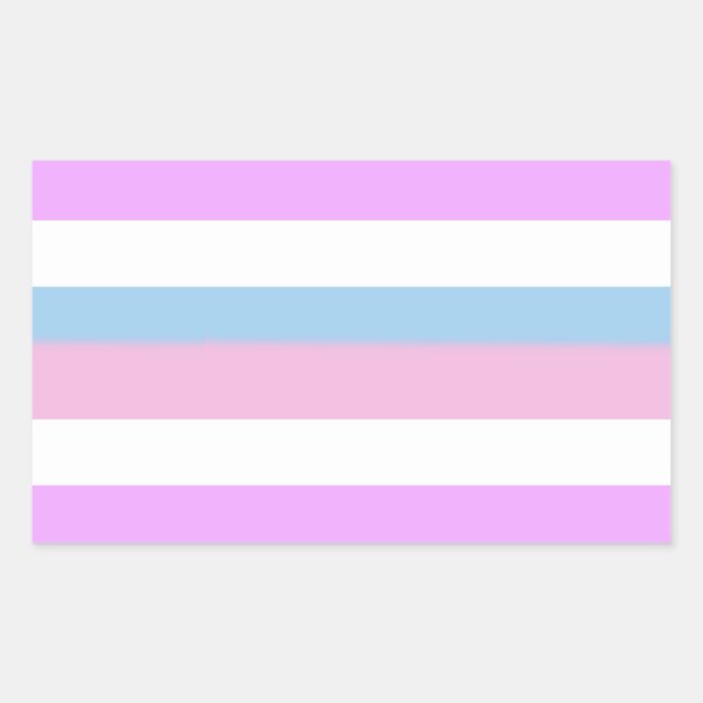 Sticker Rectangulaire Indicateur de la fierté intersexuelle (Devant)