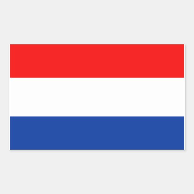 Sticker Rectangulaire Indicateur Pays-Bas (Devant)
