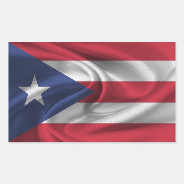 Sticker Rectangulaire Indicateur Porto Rico (Devant)