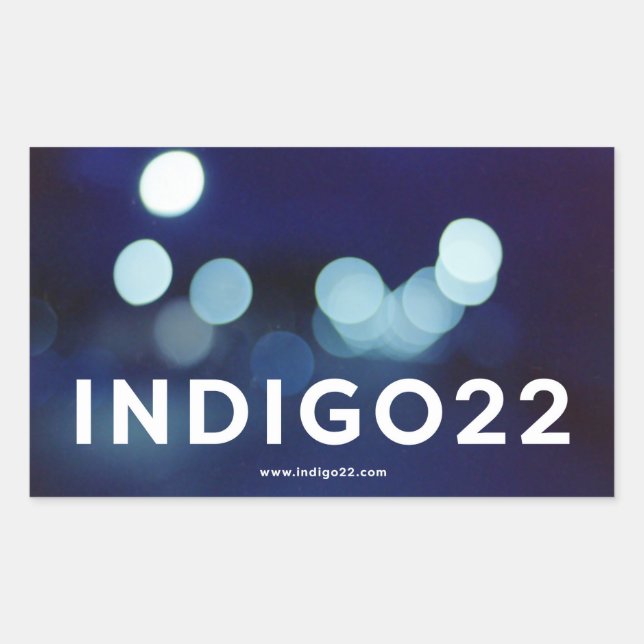Sticker Rectangulaire indigo22 (Devant)