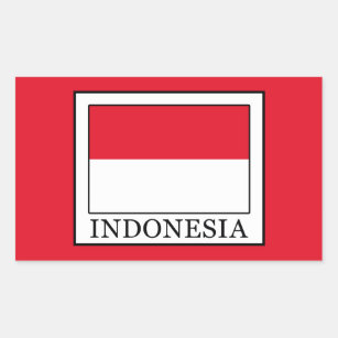 Sticker Rectangulaire Indonésie