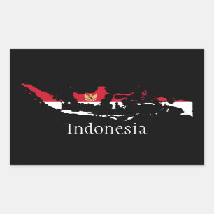 Sticker Rectangulaire Indonésie
