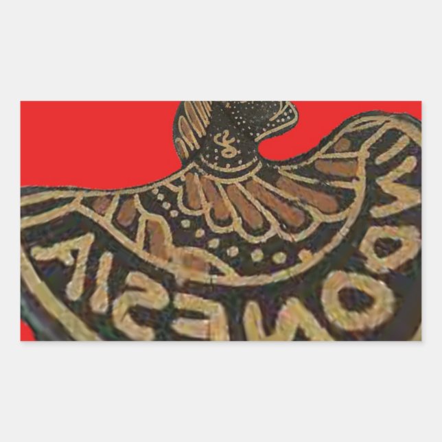 Sticker Rectangulaire Indonésie Marionnette Javanaise Art culturel (Devant)