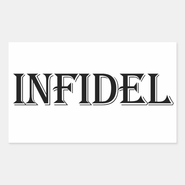 Sticker Rectangulaire Infidel (Devant)