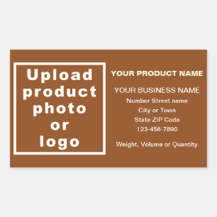 Sticker Rectangulaire Information minimale sur le produit commercial Bro