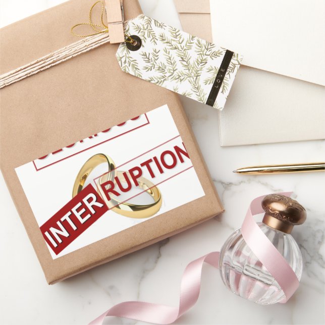 Sticker Rectangulaire Interruption Glorieuse : Un début en or (Cadeaux)