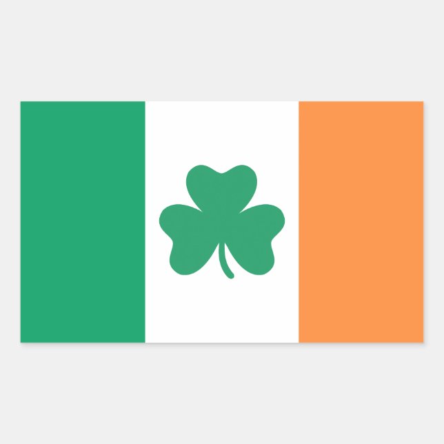 Sticker Rectangulaire Irlande (Devant)