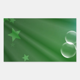 Sticker Rectangulaire Irlande Green Motif Art Peace Love Destiny