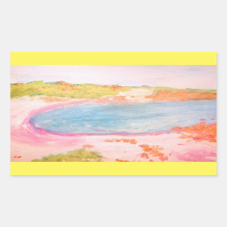 Sticker Rectangulaire Island Beach