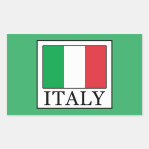 Sticker Rectangulaire Italie