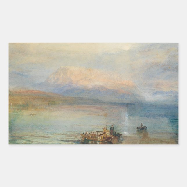 Sticker Rectangulaire J. M. W. Turner - The Red Rigi (Devant)