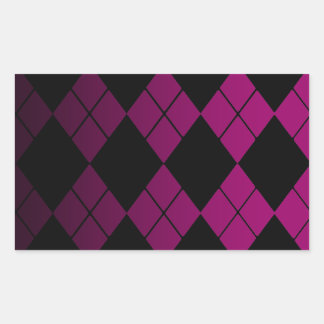 Sticker Rectangulaire Jacquard noir