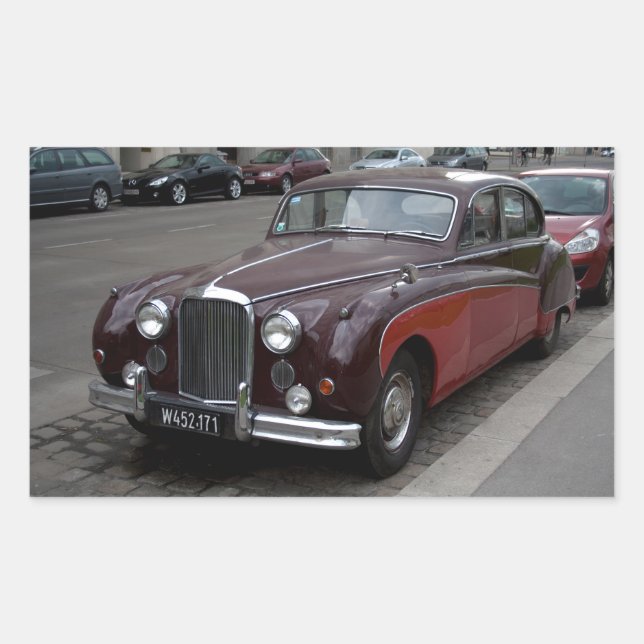 Sticker Rectangulaire Jaguar Mark IX (Devant)