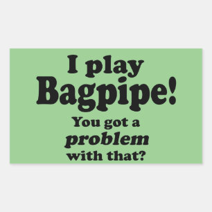 Sticker Rectangulaire J'Ai Un Problème Avec Ce Sticke Rectangulaire De B