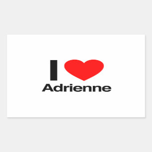Sticker Rectangulaire j'aime adrienne