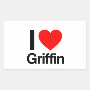 Sticker Rectangulaire j'aime griffin
