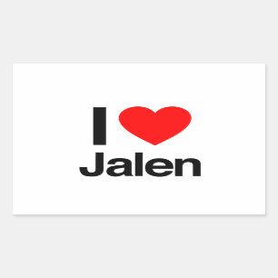 Sticker Rectangulaire j'aime jalen