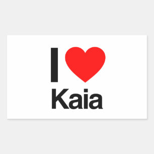 Sticker Rectangulaire j'aime kaia