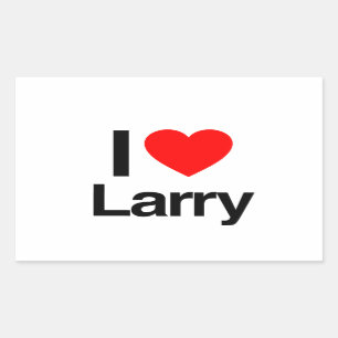 Sticker Rectangulaire j'aime larry