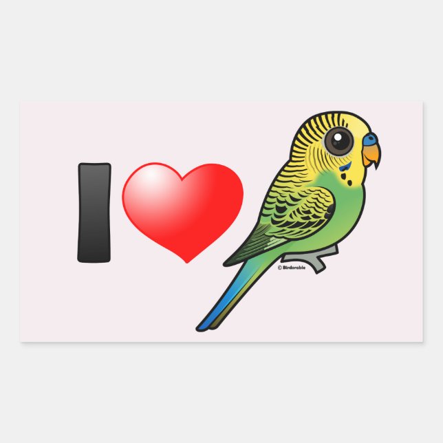 Sticker Rectangulaire J'aime les copines (Devant)